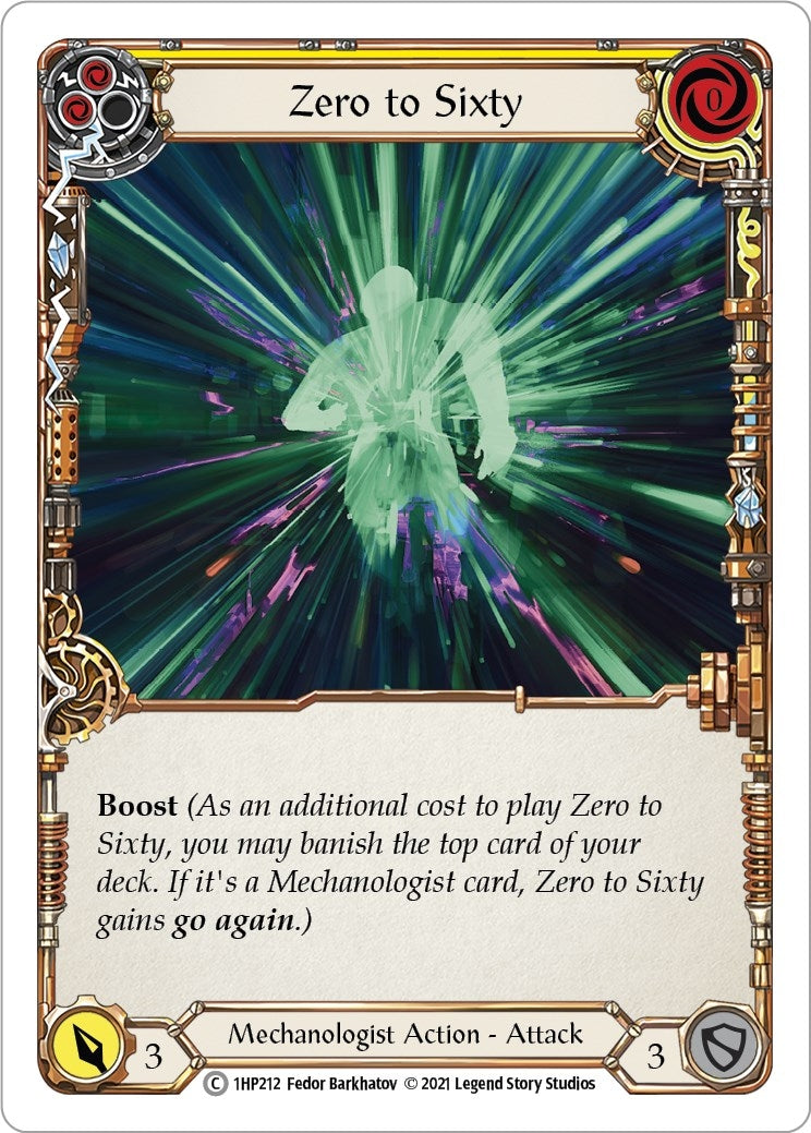 Zero to Sixty (Yellow) (1) [1HP] - Flesh and Blood TCG Single