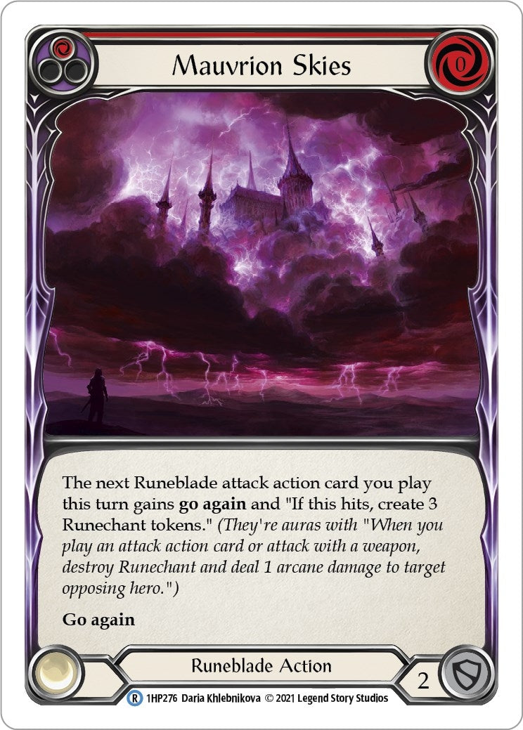 Mauvrion Skies (Red) (1) [1HP] - Flesh and Blood TCG Single
