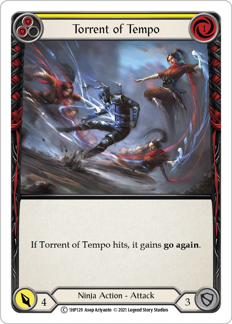 Torrent of Tempo (Yellow) (1) [1HP] - Flesh and Blood TCG Single