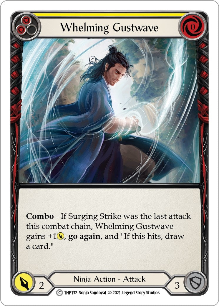 Whelming Gustwave (Yellow) (1) [1HP] - Flesh and Blood TCG Single