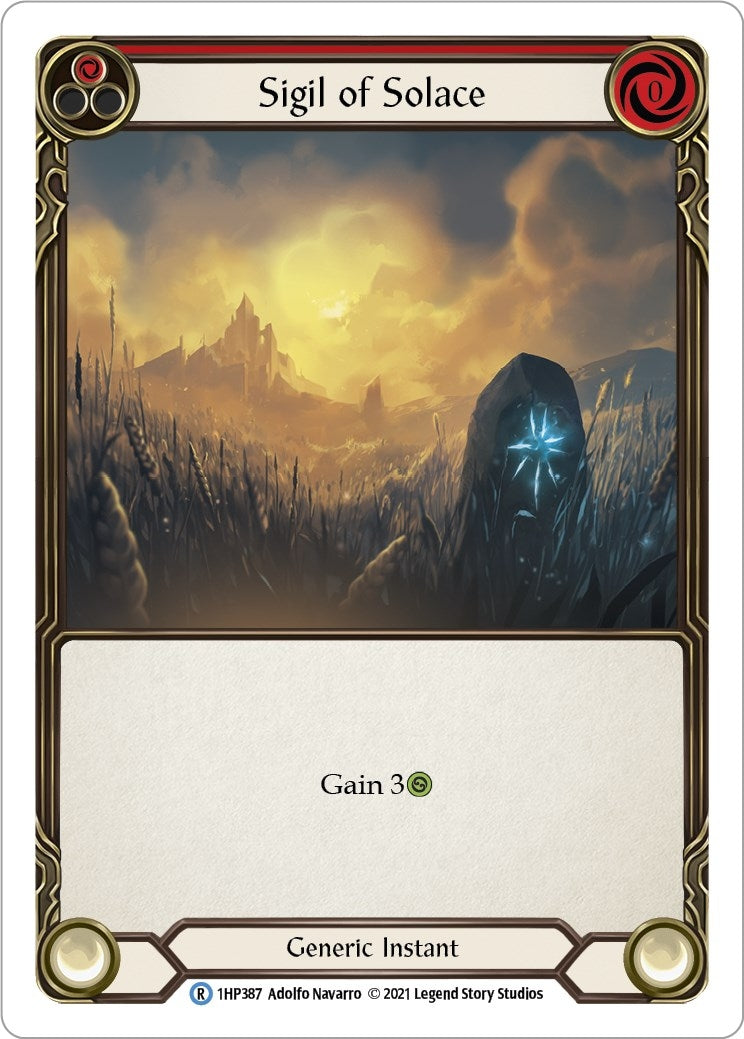 Sigil of Solace (Red) (1) [1HP] - Flesh and Blood TCG Single
