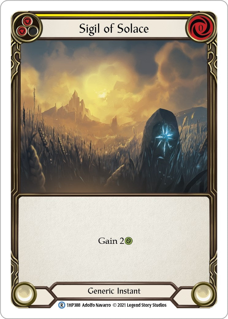 Sigil of Solace (Yellow) (1) [1HP] - Flesh and Blood TCG Single