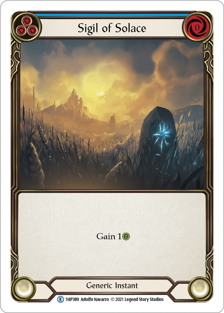 Sigil of Solace (Blue) (1) [1HP] - Flesh and Blood TCG Single