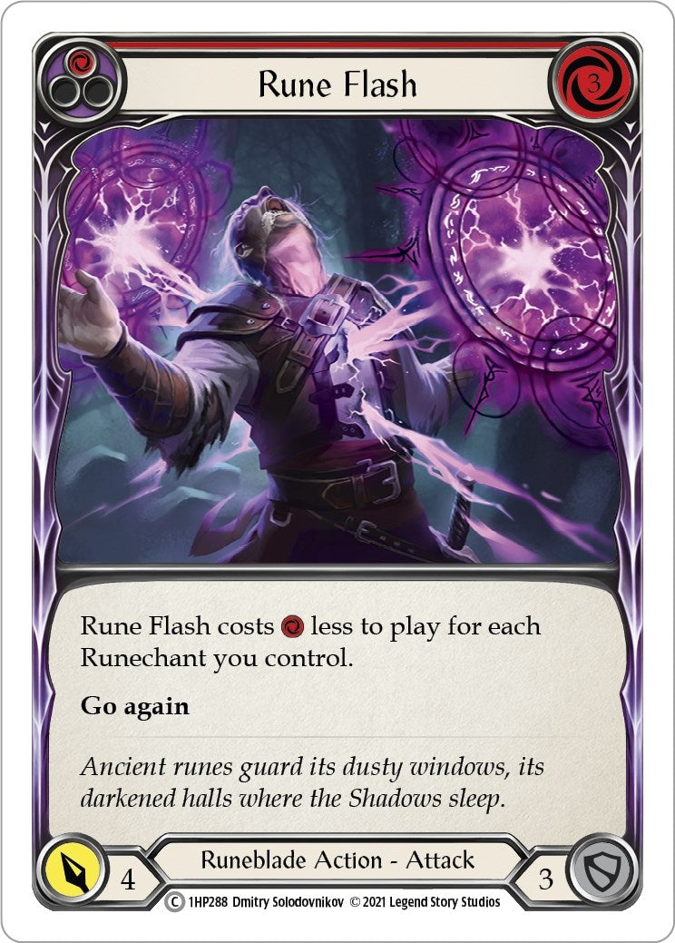 Rune Flash (Red) (1) [1HP] - Flesh and Blood TCG Single