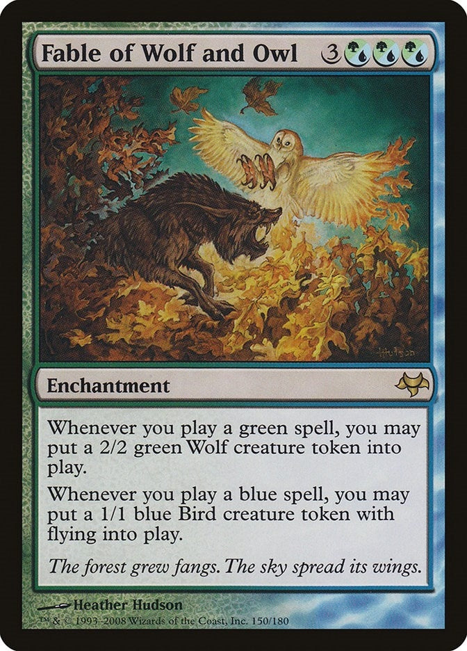 Fable of Wolf and Owl (150) [EVE] - MTG Single