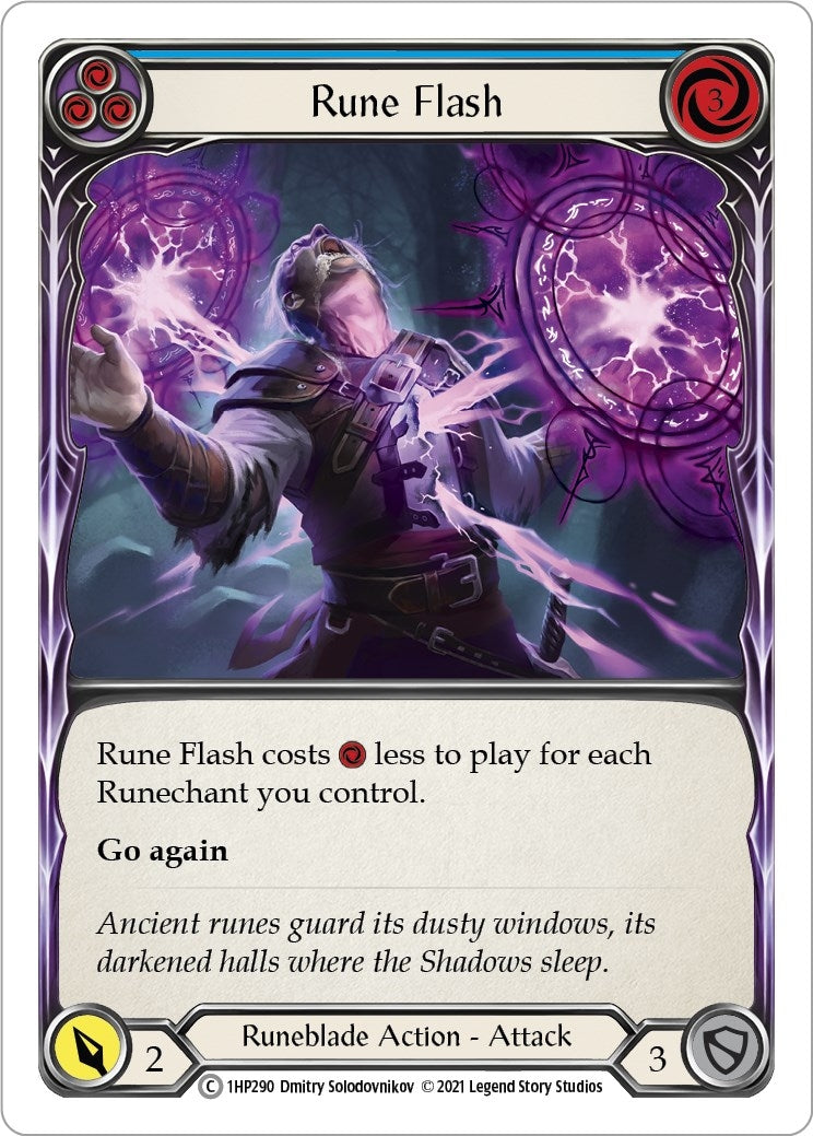 Rune Flash (Blue) (1) [1HP] - Flesh and Blood TCG Single