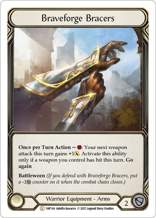 Braveforge Bracers (1) [1HP] - Flesh and Blood TCG Single
