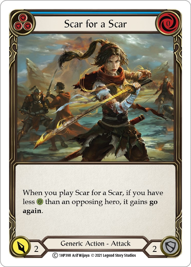 Scar for a Scar (Blue) (1) [1HP] - Flesh and Blood TCG Single