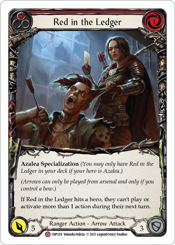 Red in the Ledger (1) [1HP] - Flesh and Blood TCG Single