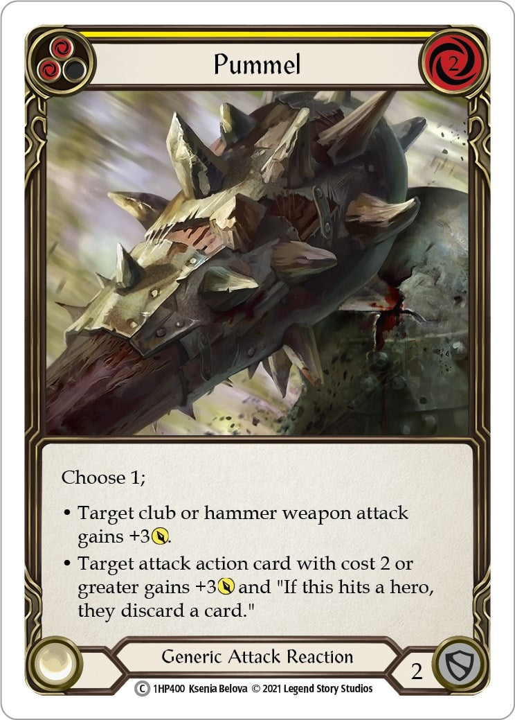 Pummel (Yellow) (1) [1HP] - Flesh and Blood TCG Single