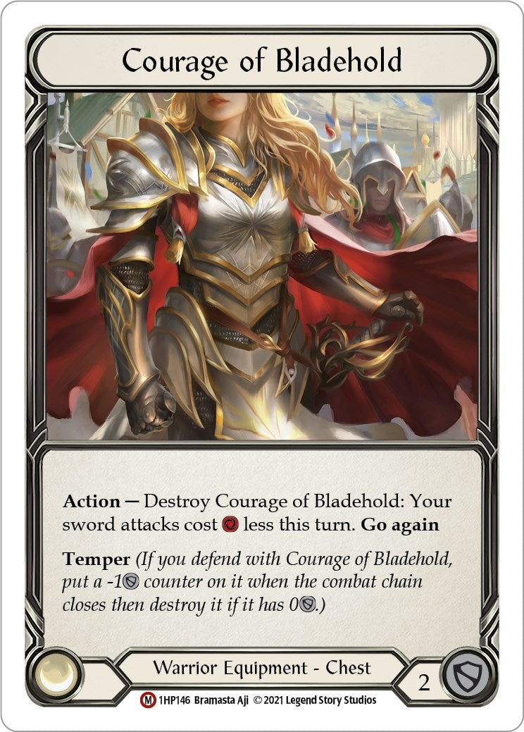 Courage of Bladehold (1) [1HP] - Flesh and Blood TCG Single