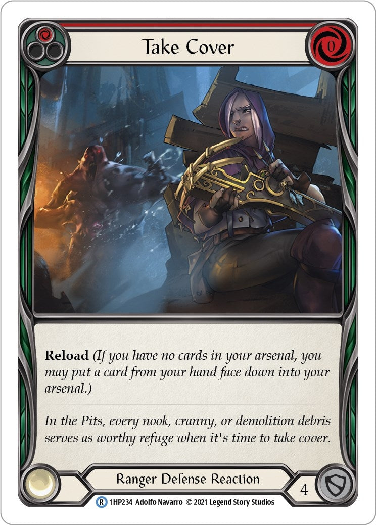 Take Cover (Red) (1) [1HP] - Flesh and Blood TCG Single