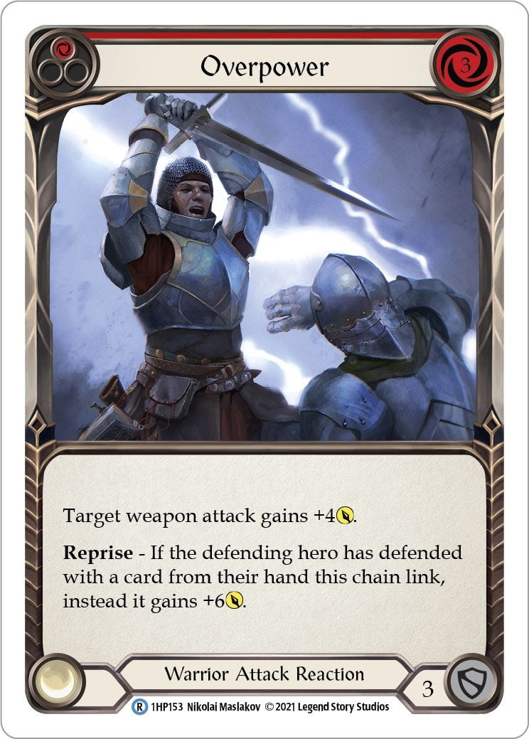Overpower (Red) (1) [1HP] - Flesh and Blood TCG Single