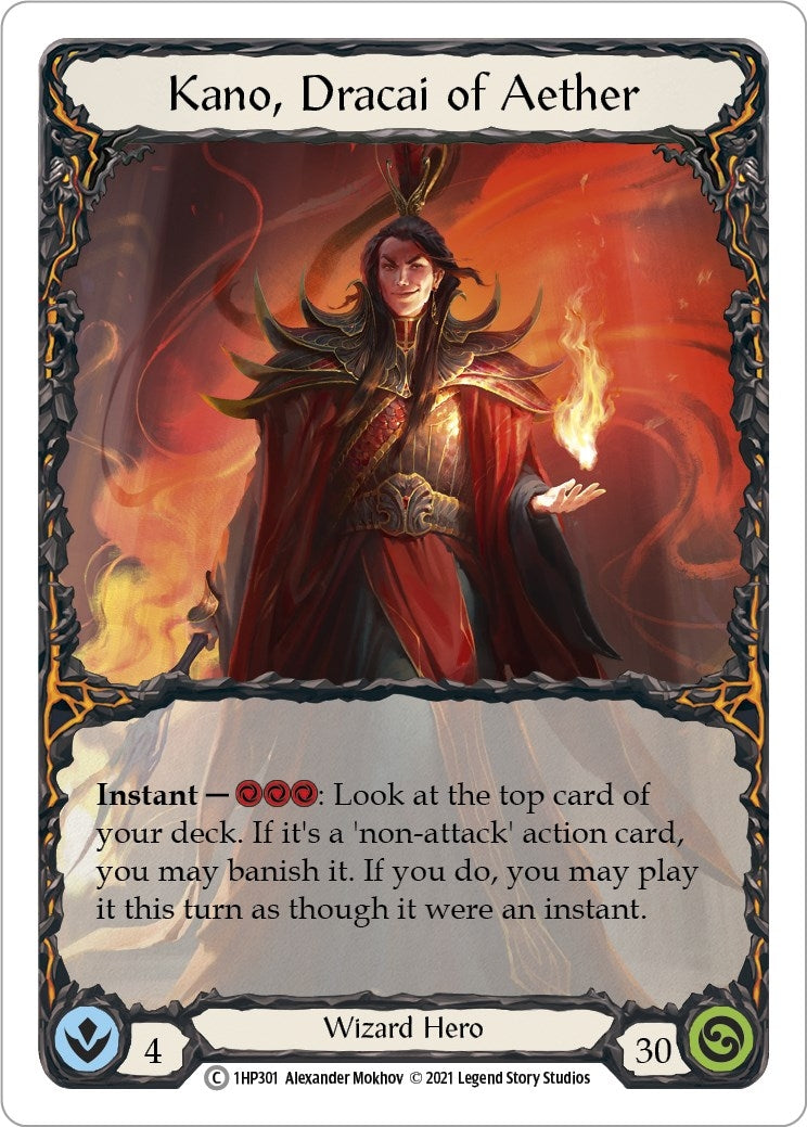 Kano Dracai of Aether (1) [1HP] - Flesh and Blood TCG Single