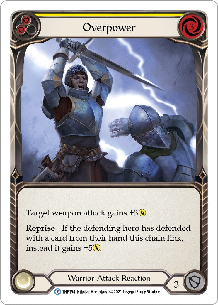 Overpower (Yellow) (1) [1HP] - Flesh and Blood TCG Single