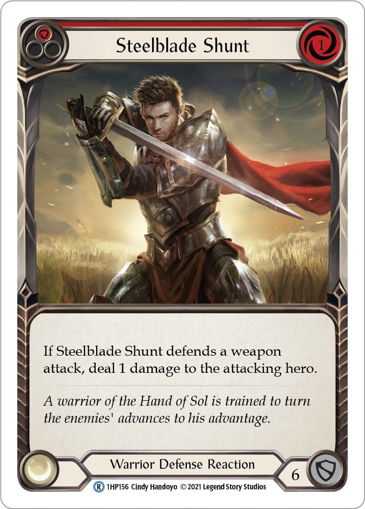 Steelblade Shunt (Red) (1) [1HP] - Flesh and Blood TCG Single
