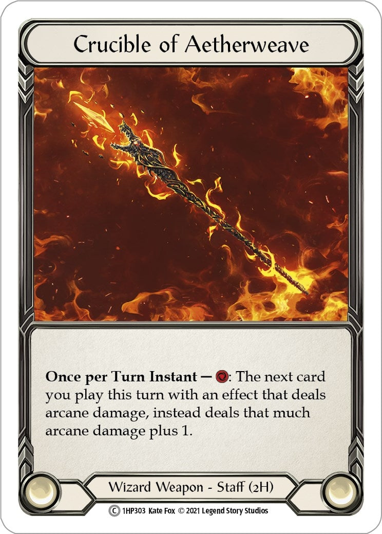 Crucible of Aetherweave (1) [1HP] - Flesh and Blood TCG Single