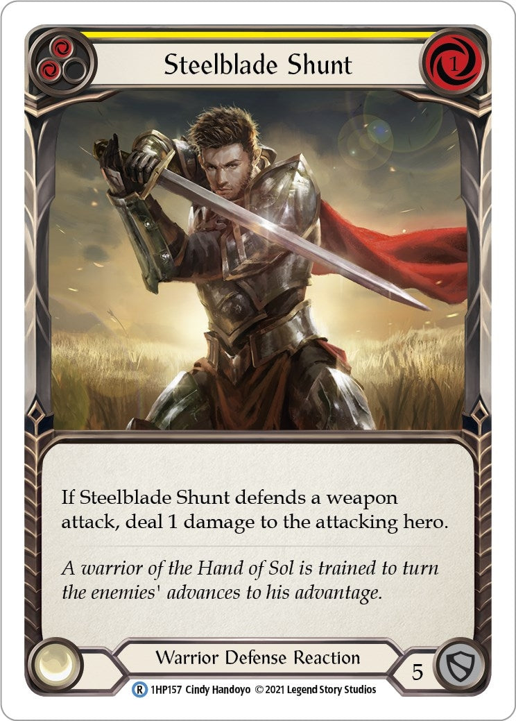 Steelblade Shunt (Yellow) (1) [1HP] - Flesh and Blood TCG Single