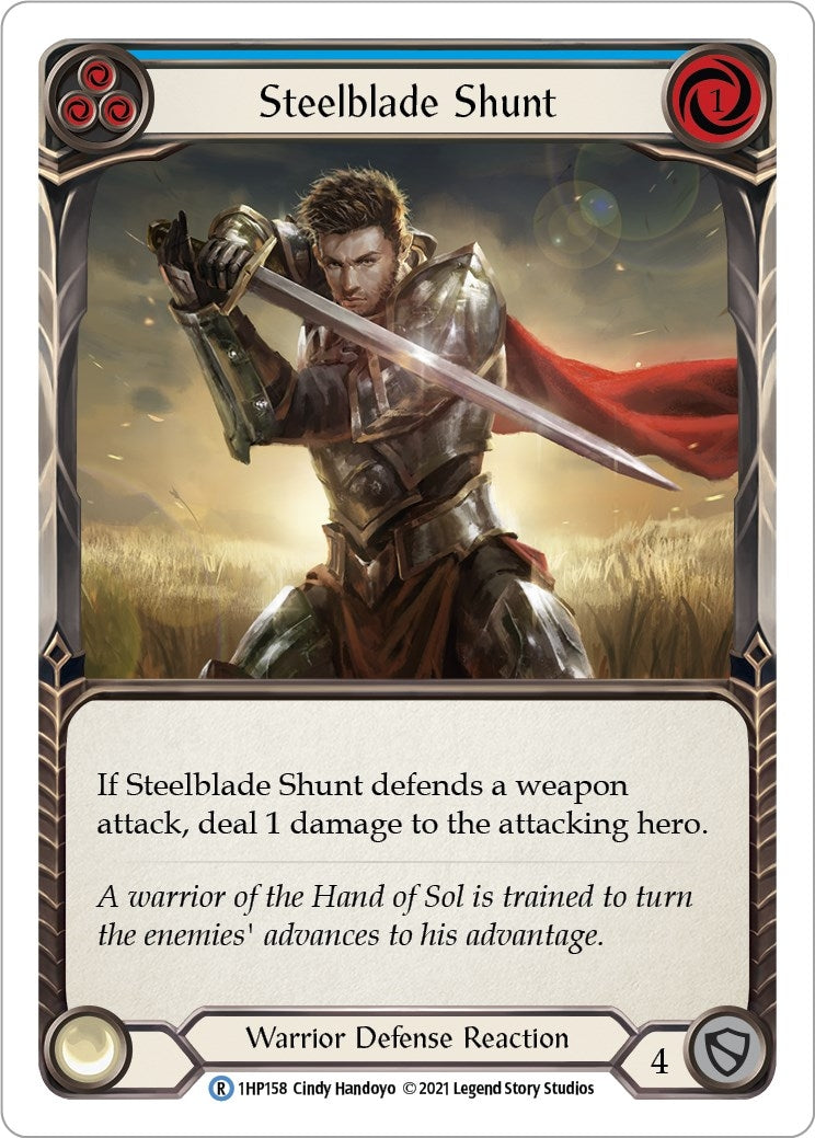 Steelblade Shunt (Blue) (1) [1HP] - Flesh and Blood TCG Single