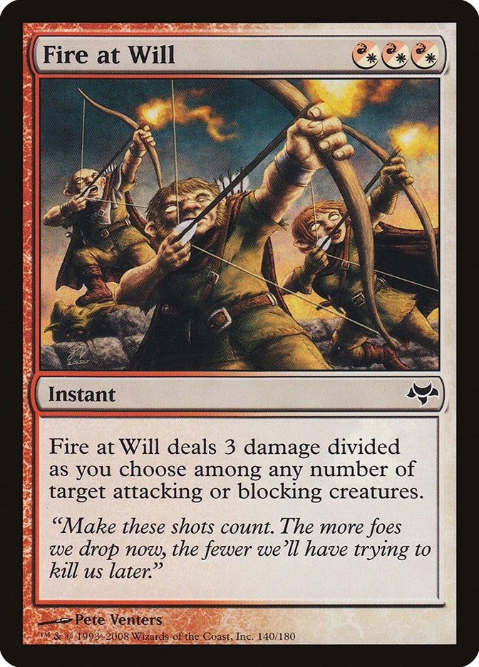 Fire at Will (140) [EVE] - MTG Single