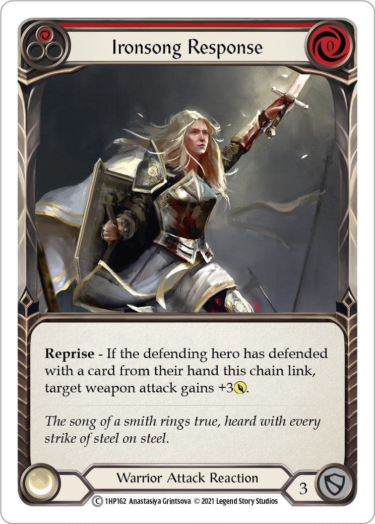 Ironsong Response (Red) (1) [1HP] - Flesh and Blood TCG Single