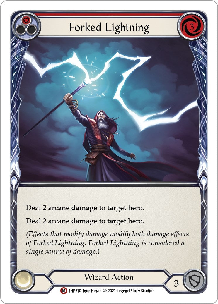 Forked Lightning (1) [1HP] - Flesh and Blood TCG Single
