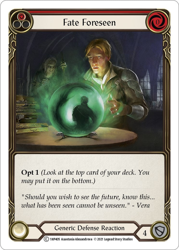 Fate Foreseen (Red) (1) [1HP] - Flesh and Blood TCG Single