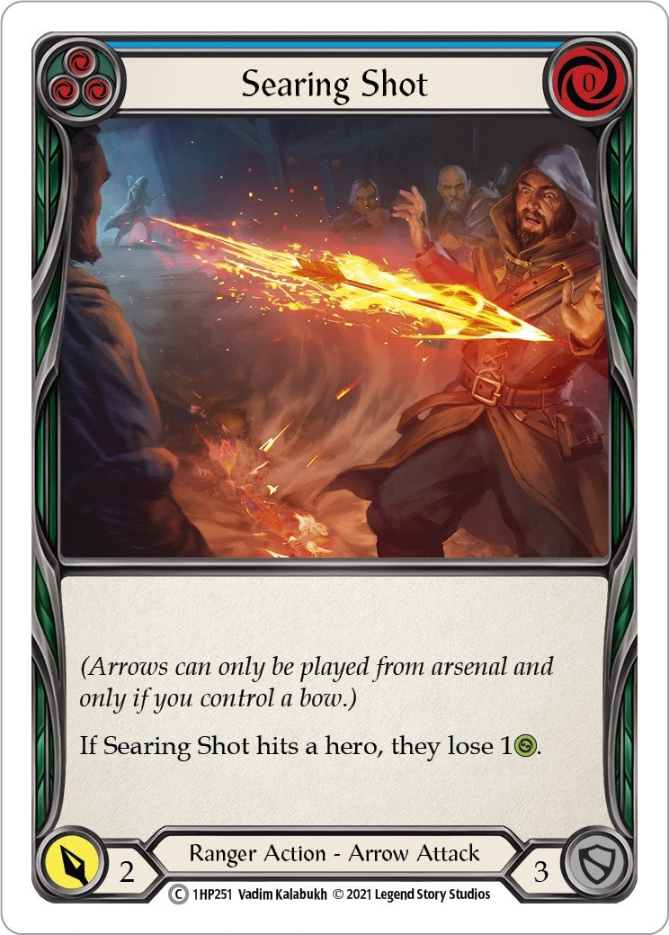 Searing Shot (Blue) (1) [1HP] - Flesh and Blood TCG Single