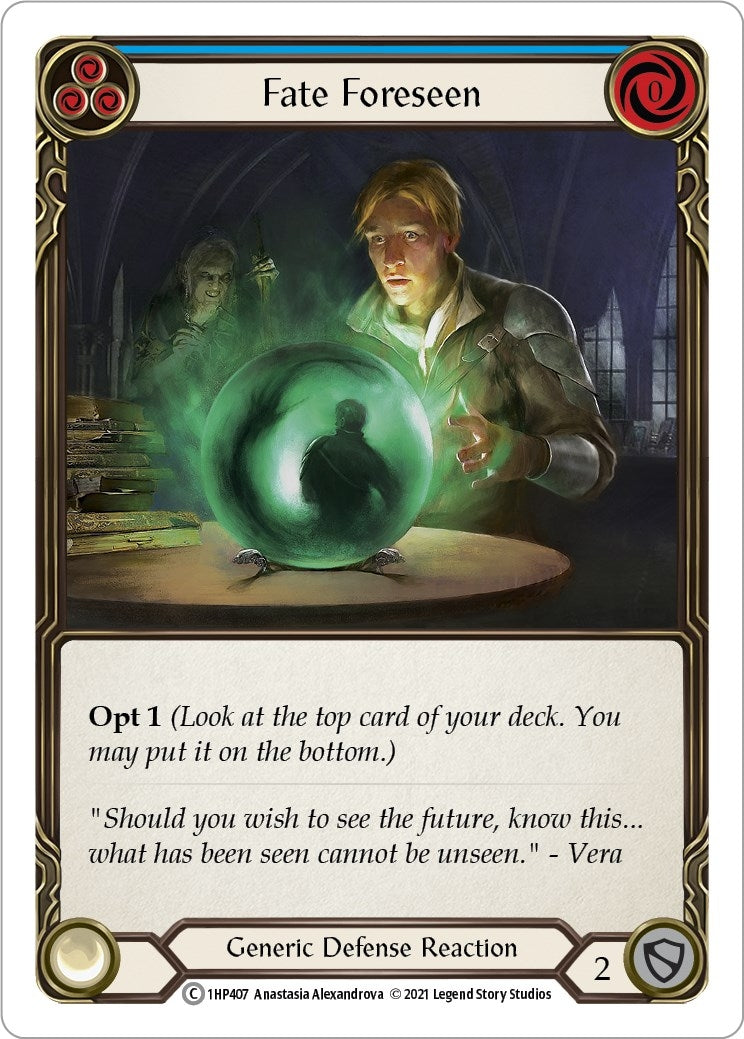 Fate Foreseen (Blue) (1) [1HP] - Flesh and Blood TCG Single