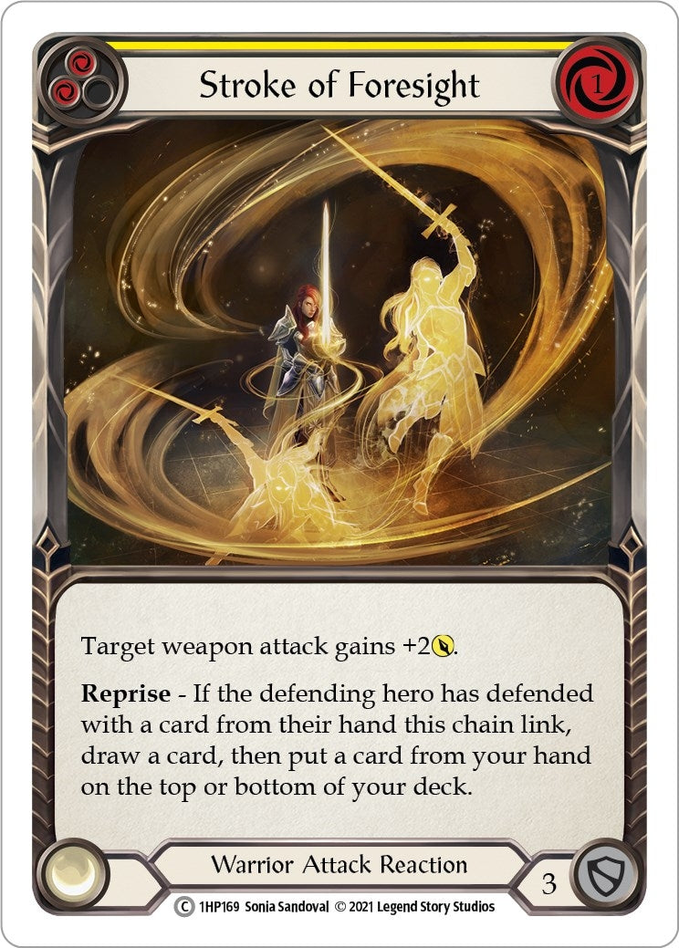 Stroke of Foresight (Yellow) (1) [1HP] - Flesh and Blood TCG Single