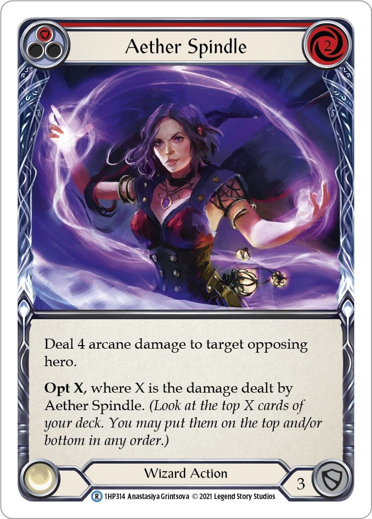 Aether Spindle (Red) (1) [1HP] - Flesh and Blood TCG Single