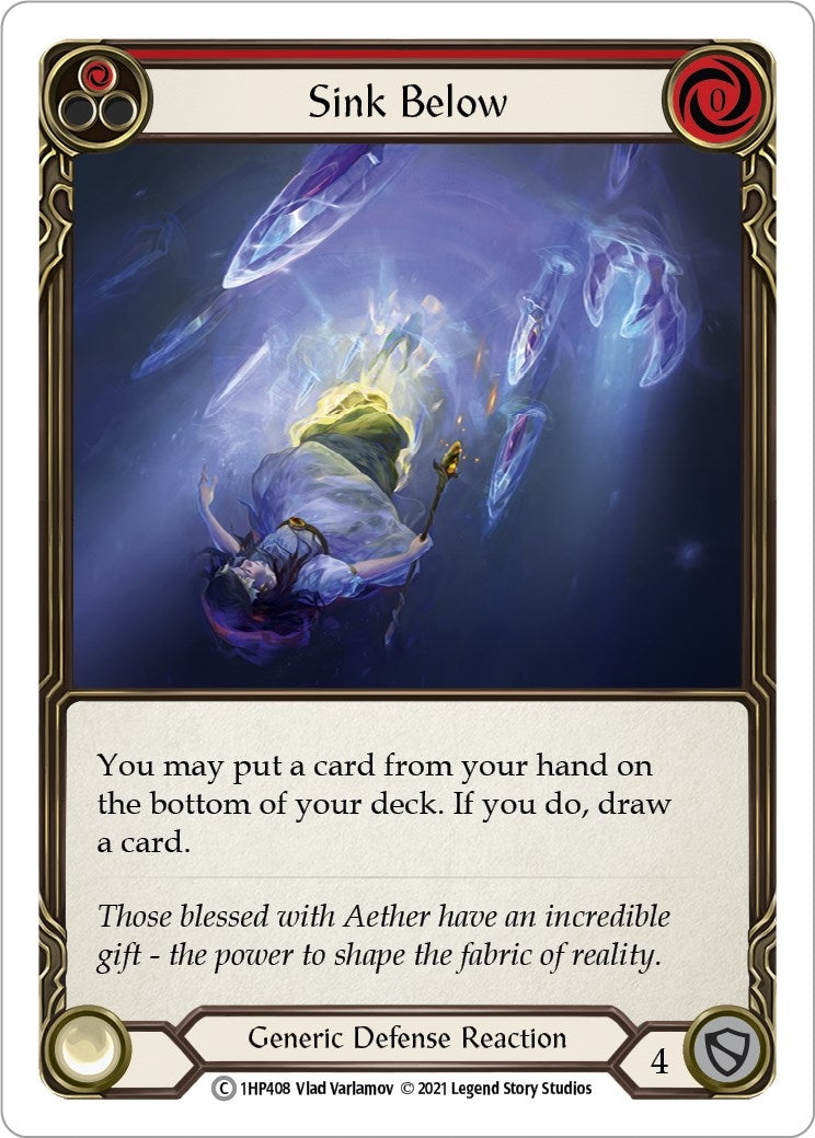 Sink Below (Red) (1) [1HP] - Flesh and Blood TCG Single