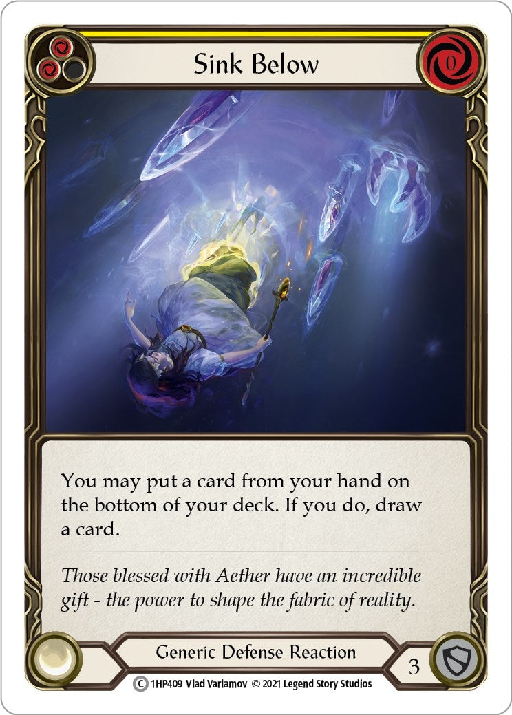 Sink Below (Yellow) (1) [1HP] - Flesh and Blood TCG Single