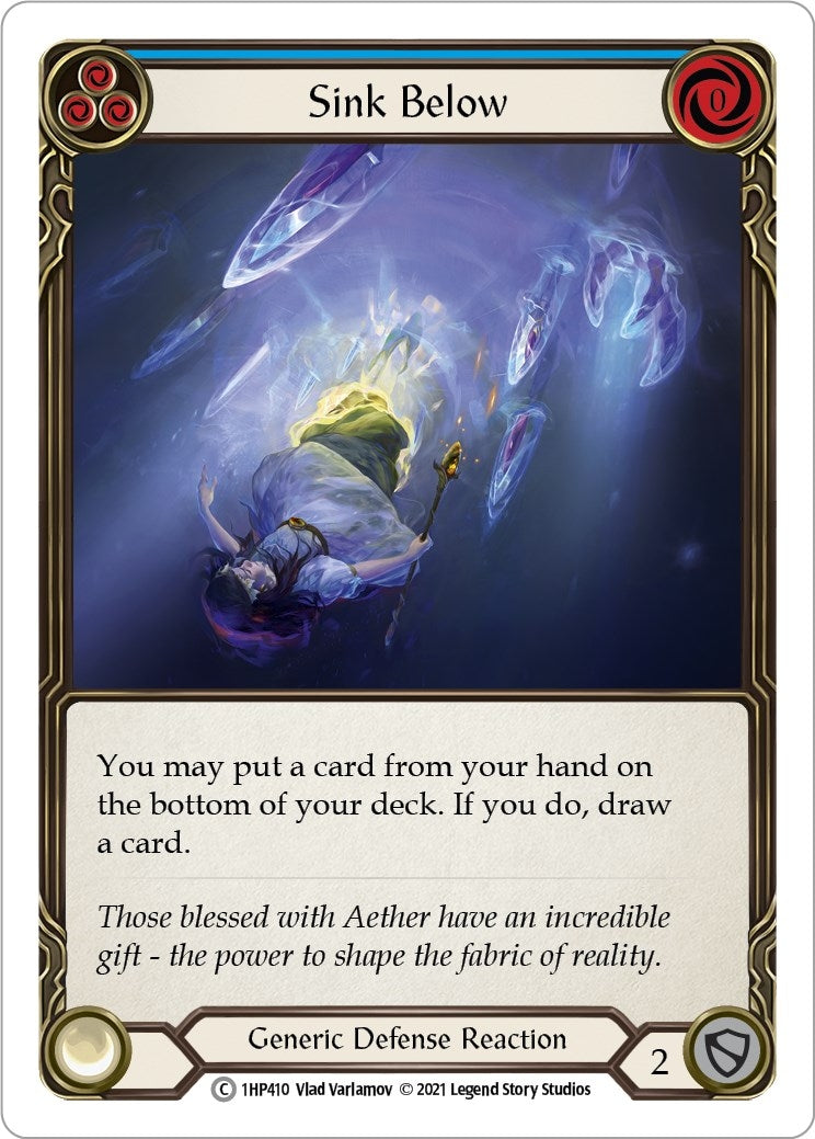 Sink Below (Blue) (1) [1HP] - Flesh and Blood TCG Single
