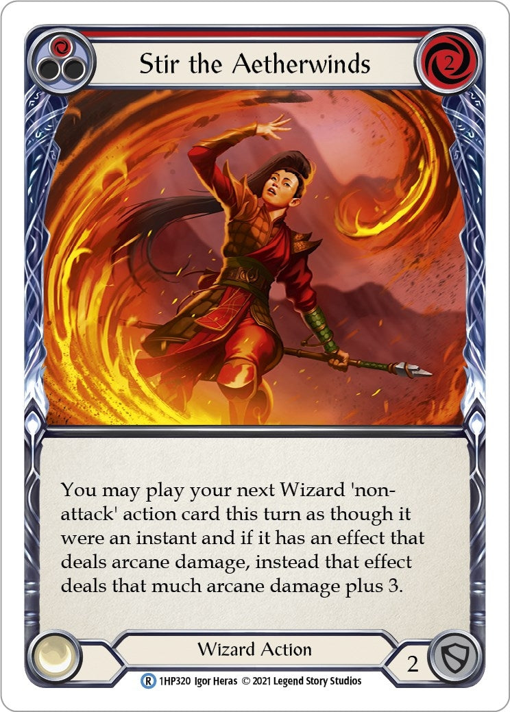 Stir the Aetherwinds (Red) (1) [1HP] - Flesh and Blood TCG Single