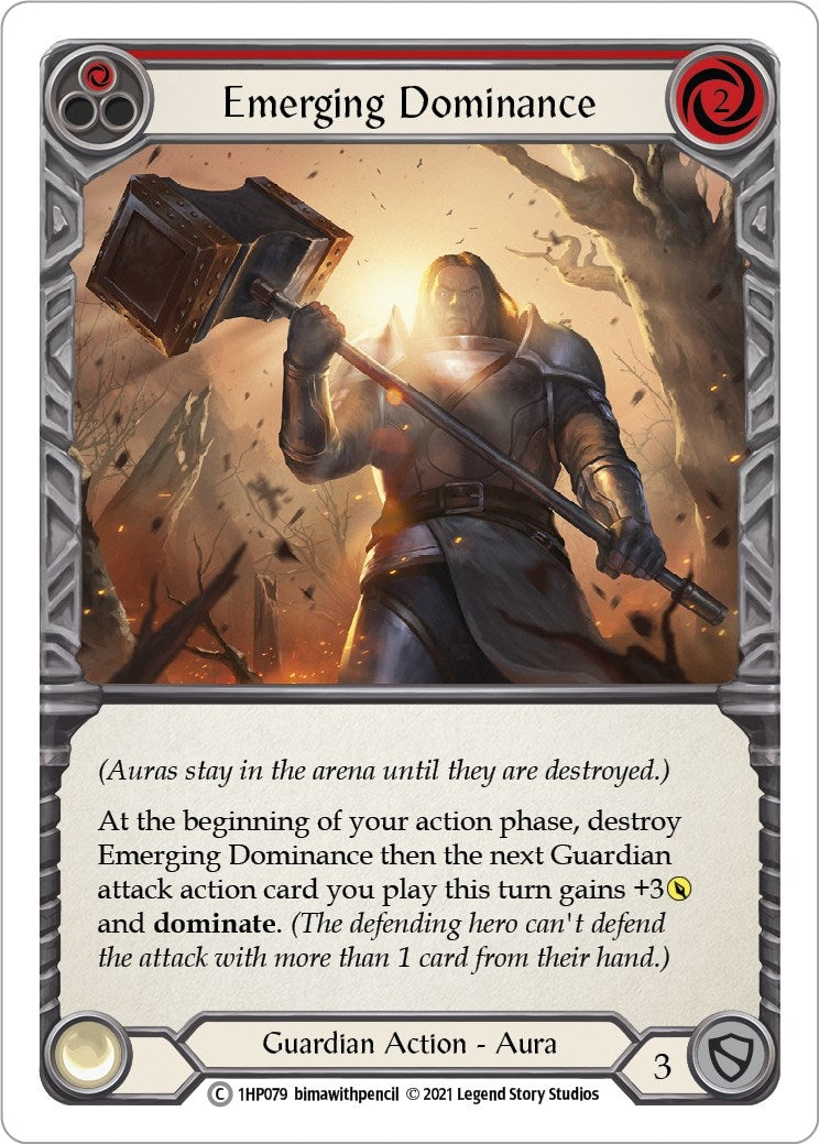 Emerging Dominance (Red) (1) [1HP] - Flesh and Blood TCG Single
