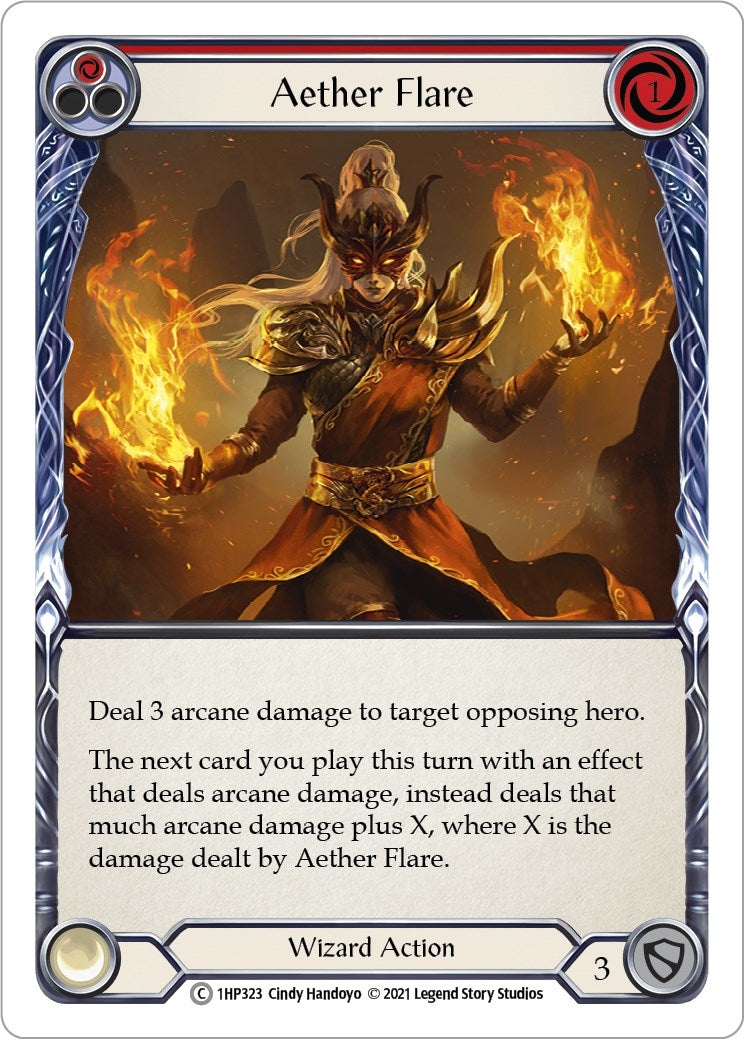 Aether Flare (Red) (1) [1HP] - Flesh and Blood TCG Single