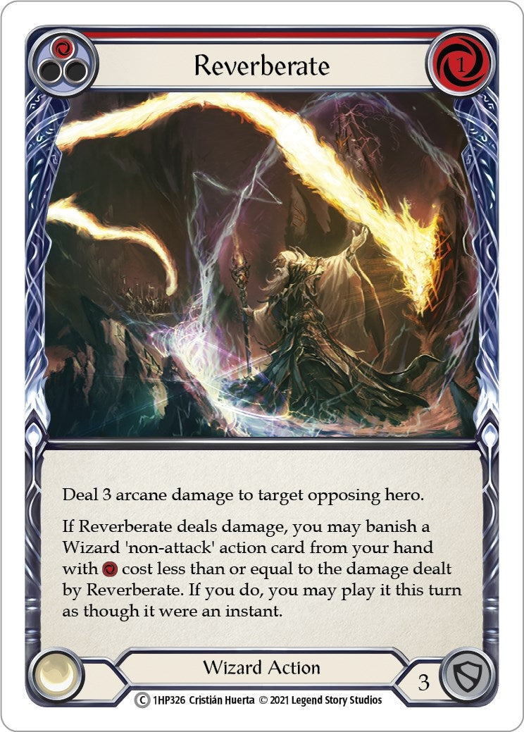 Reverberate (Red) (1) [1HP] - Flesh and Blood TCG Single