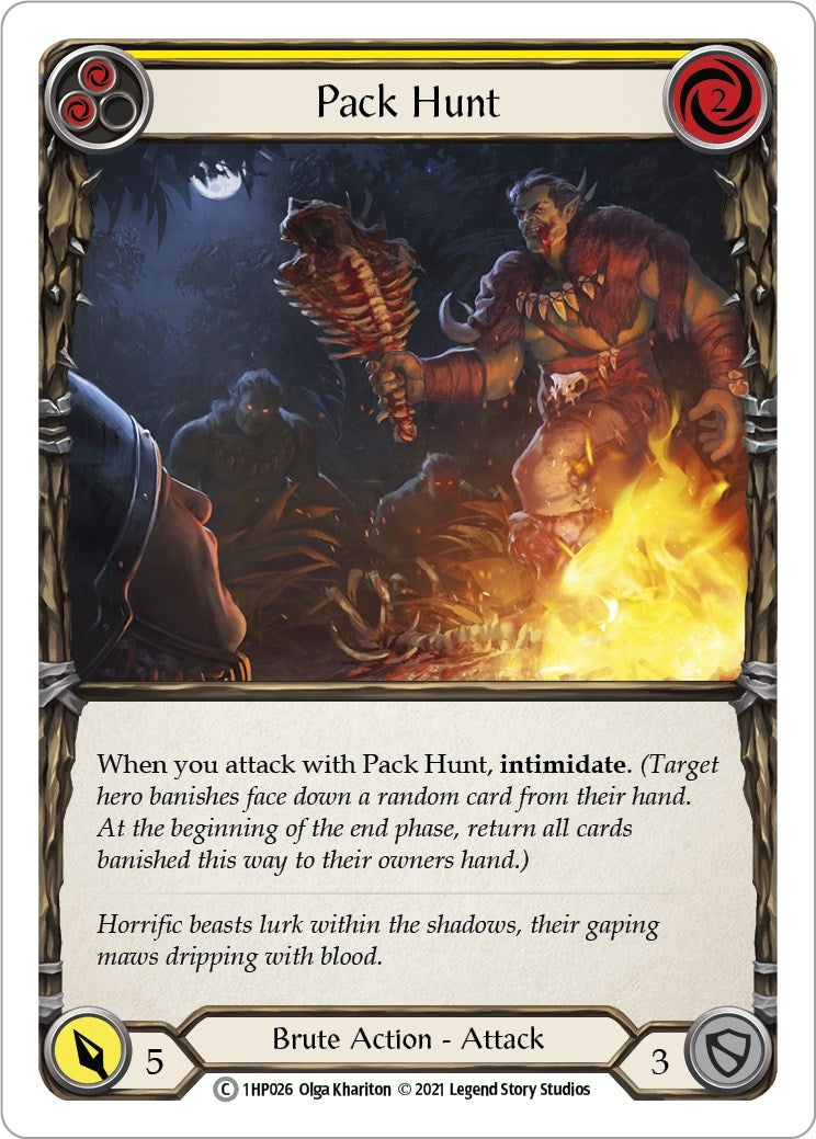 Pack Hunt (Yellow) (1) [1HP] - Flesh and Blood TCG Single
