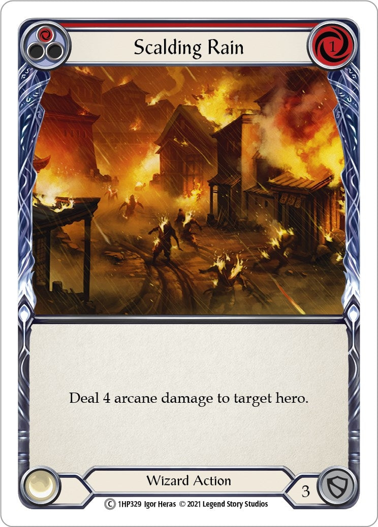 Scalding Rain (Red) (1) [1HP] - Flesh and Blood TCG Single