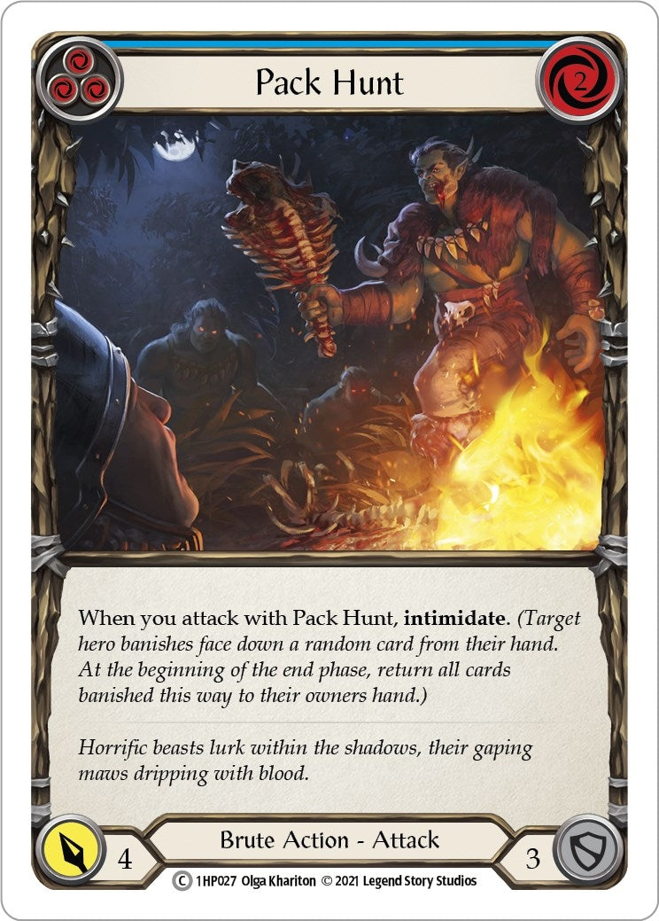 Pack Hunt (Blue) (1) [1HP] - Flesh and Blood TCG Single