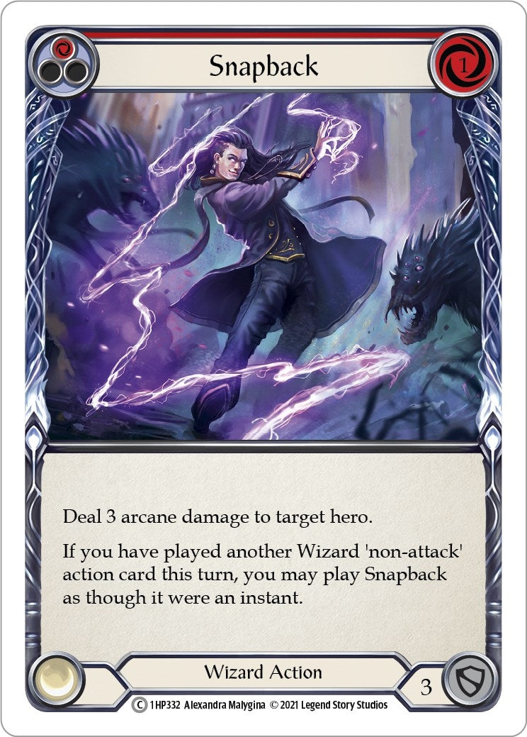Snapback (Red) (1) [1HP] - Flesh and Blood TCG Single