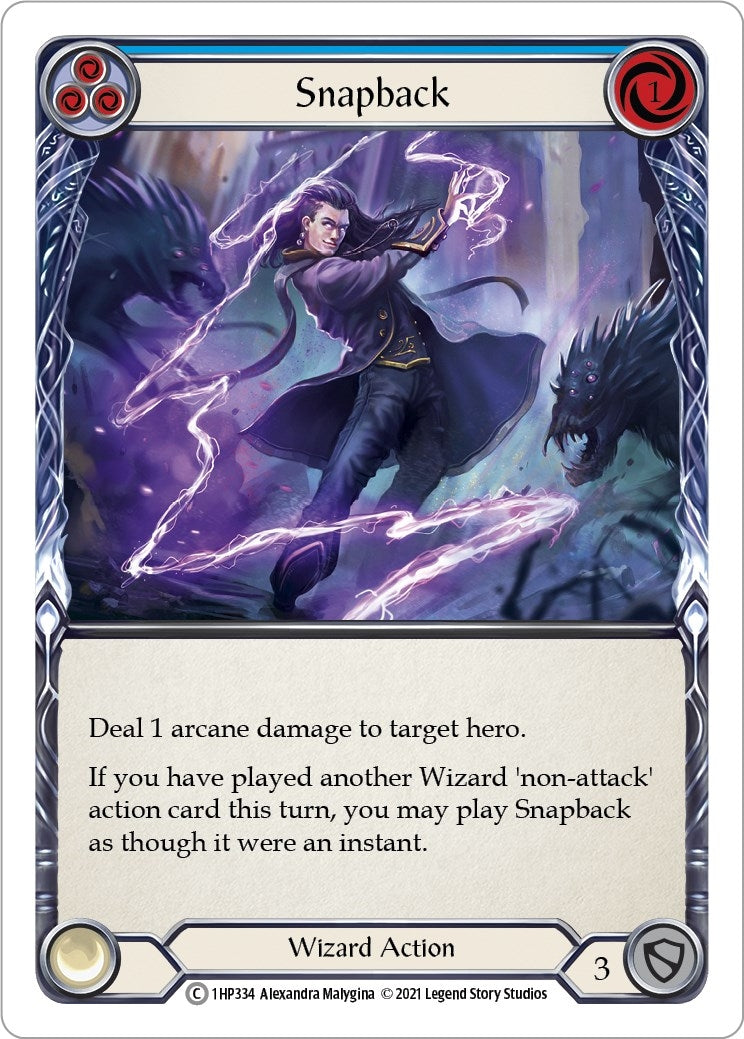 Snapback (Blue) (1) [1HP] - Flesh and Blood TCG Single