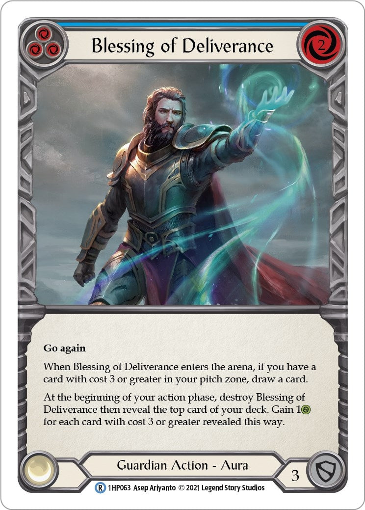 Blessing of Deliverance (Blue) (1) [1HP] - Flesh and Blood TCG Single