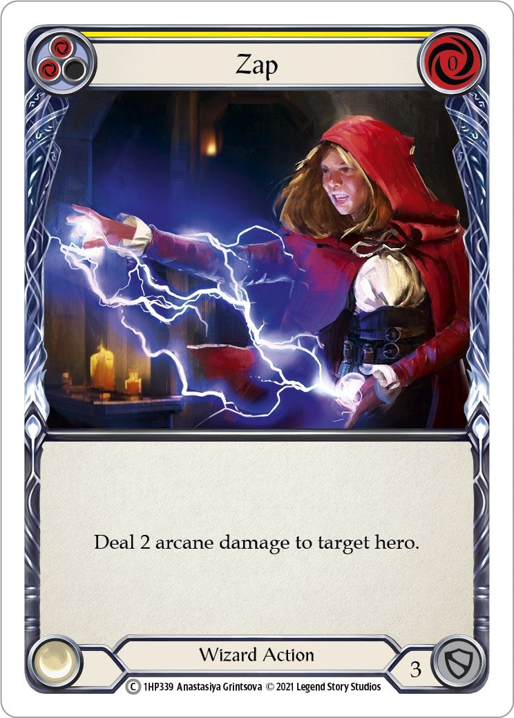 Zap (Yellow) (1) [1HP] - Flesh and Blood TCG Single