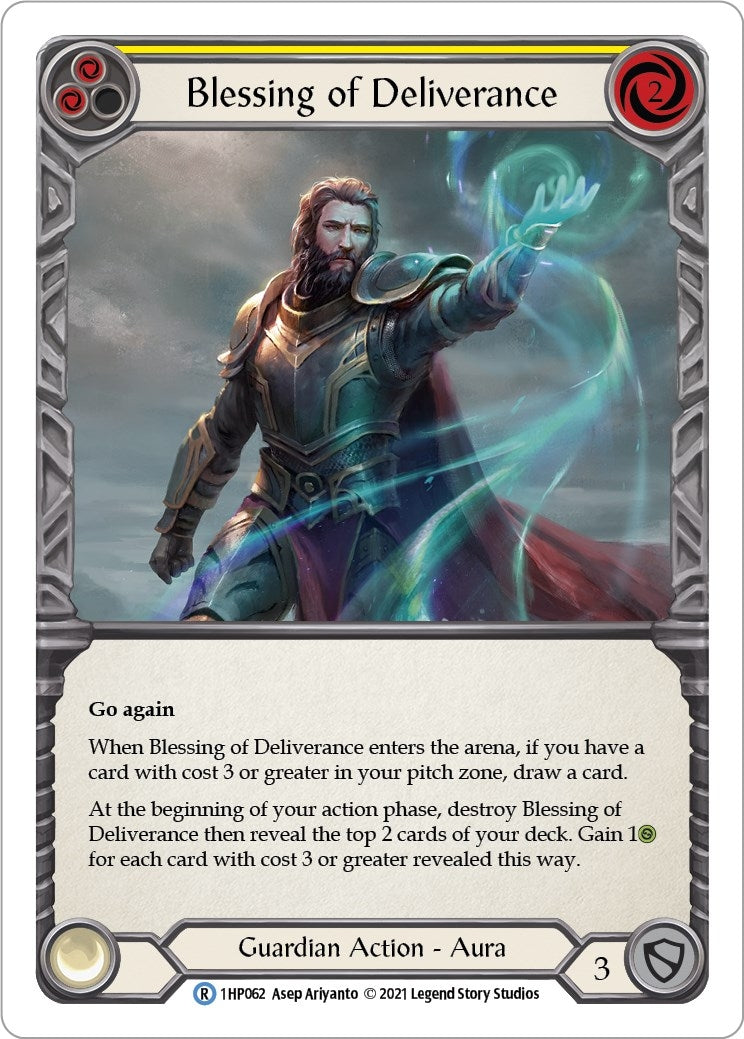 Blessing of Deliverance (Yellow) (1) [1HP] - Flesh and Blood TCG Single