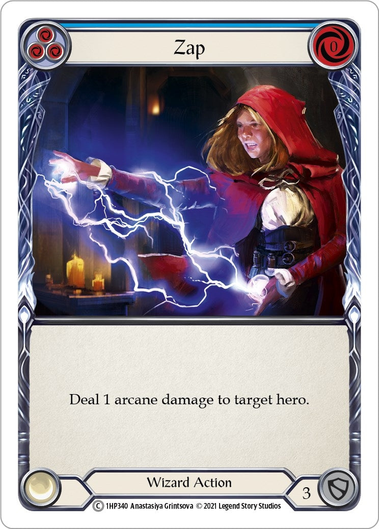 Zap (Blue) (1) [1HP] - Flesh and Blood TCG Single