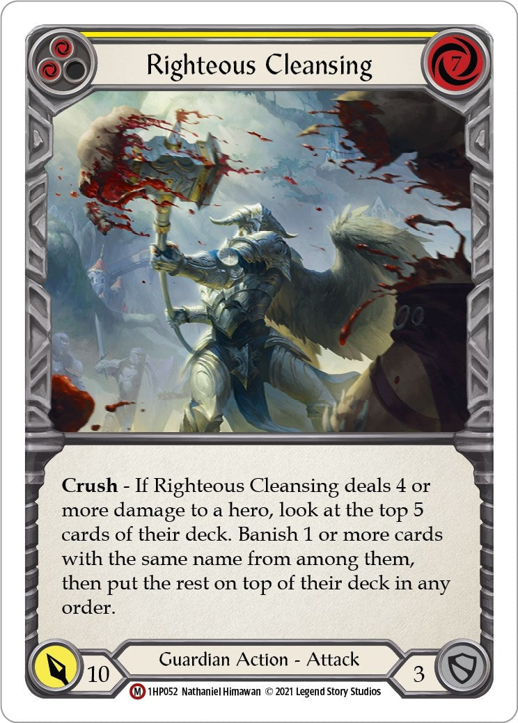 Righteous Cleansing (1) [1HP] - Flesh and Blood TCG Single