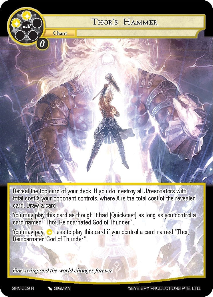 Thor’s Hammer (9) [GRV] - Force of Will Single
