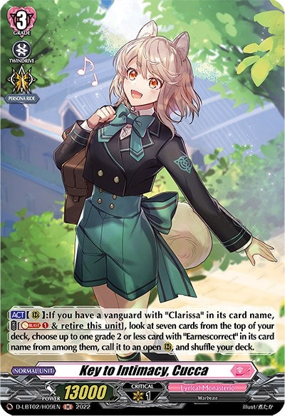 Key to Intimacy Cucca (Holo) (209) [D-LBT02] - Cardfight Vanguard Single